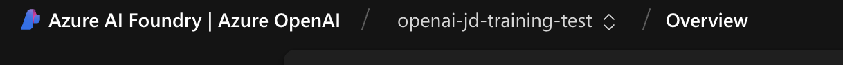 Select Azure OpenAI Resource