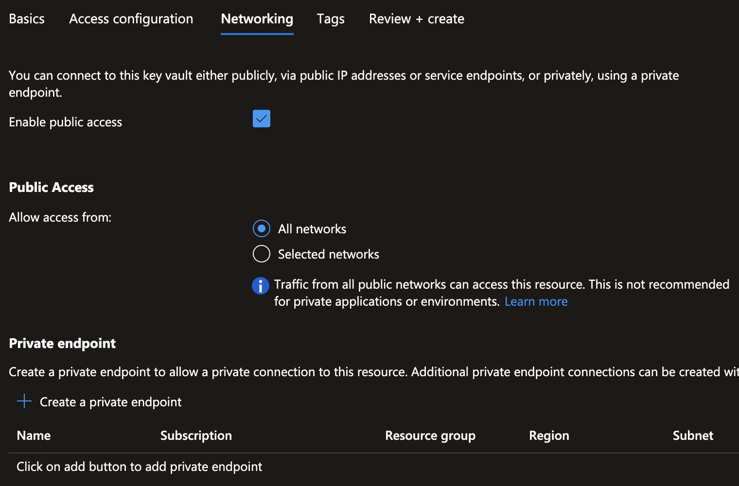 Configure Networking