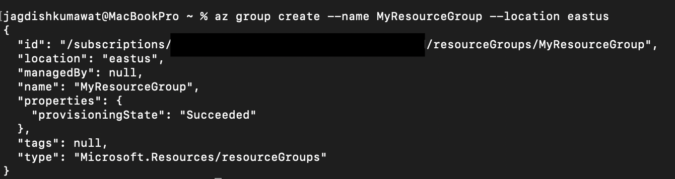 Create Resource Group