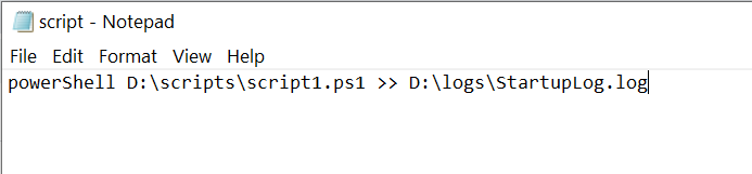Script.cmd file content