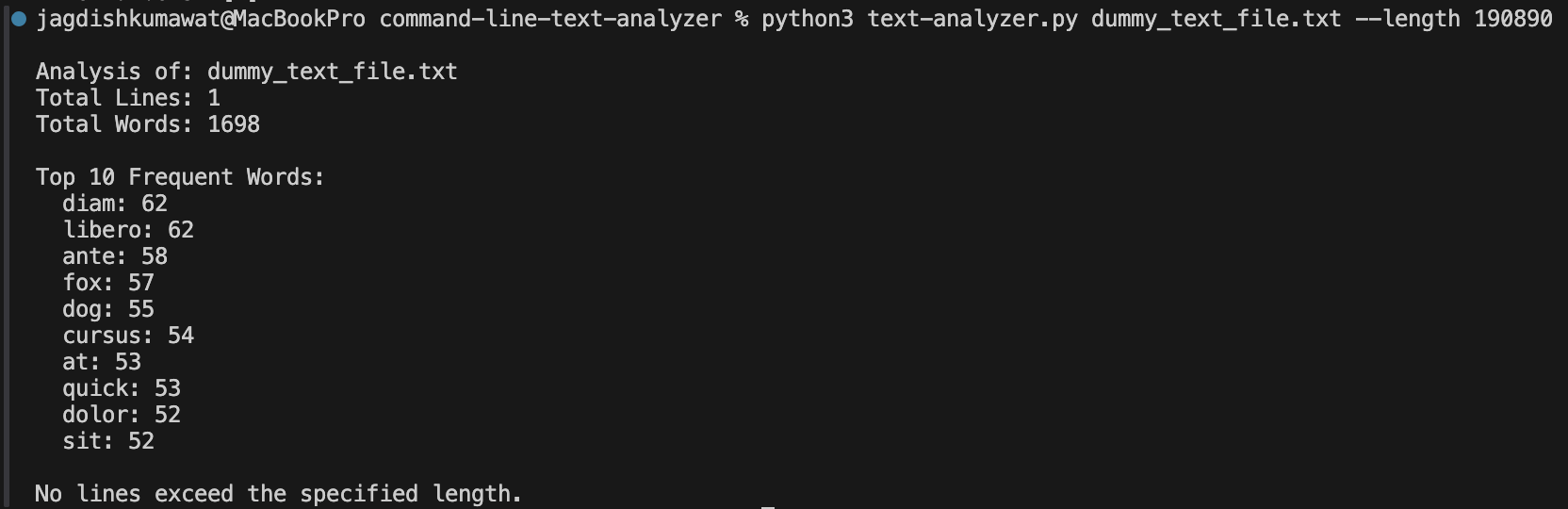 Sample Output