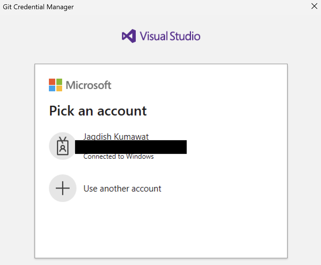 Visual Studio Sign In