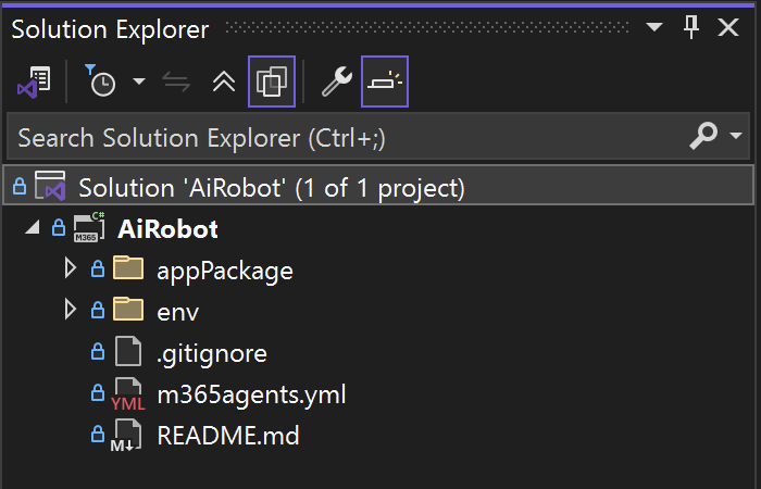 Visual Studio Solution Explorer