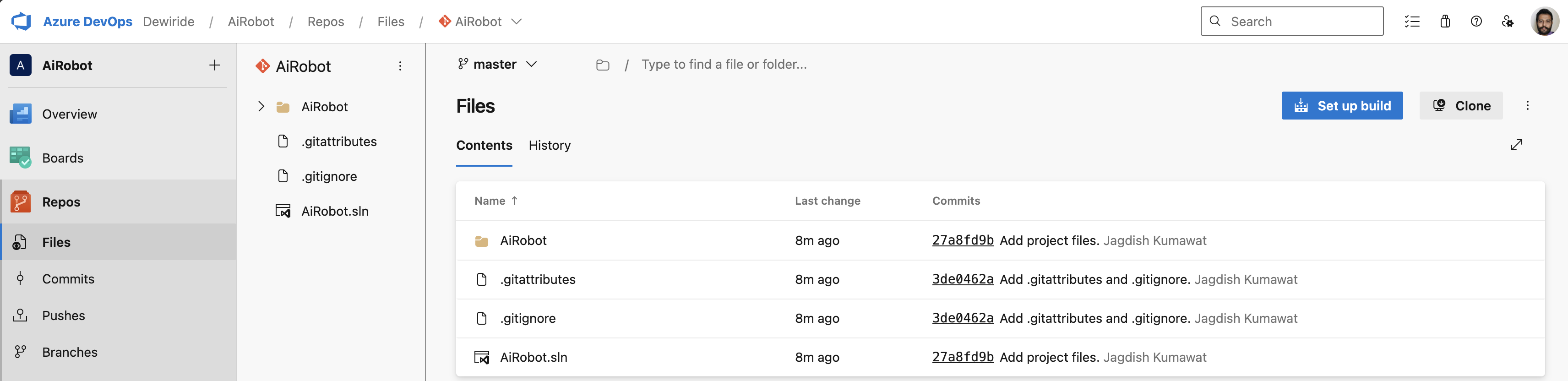 Azure DevOps Repo Code