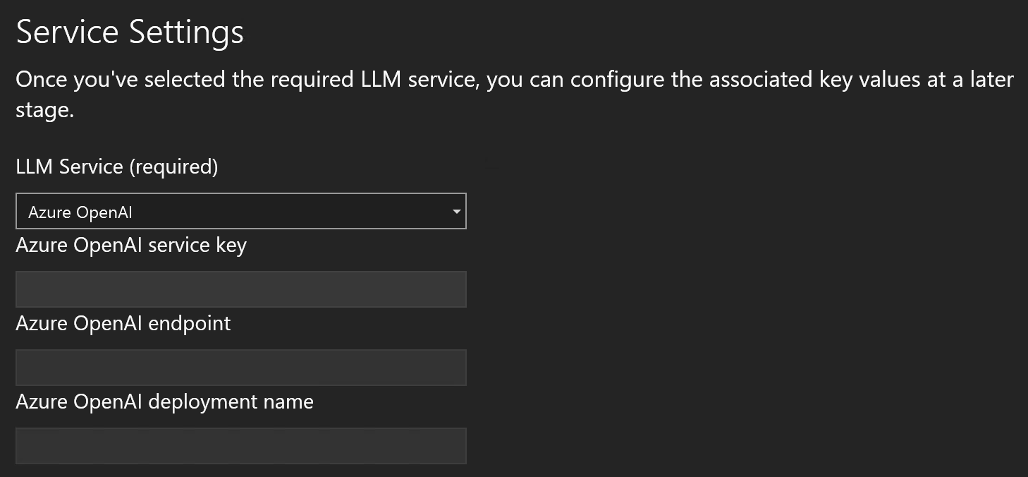 Configure LLM Service